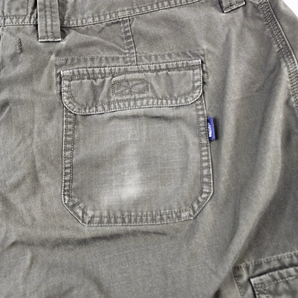 North Face Cargo‎ Shorts Mens Size 40 Olive Green Ripstop Hiking Utility